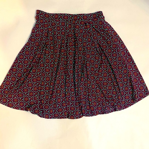LulaRoe Madison kaleidoscope print A-line skirt